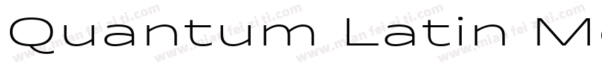 Quantum Latin Medium字体转换